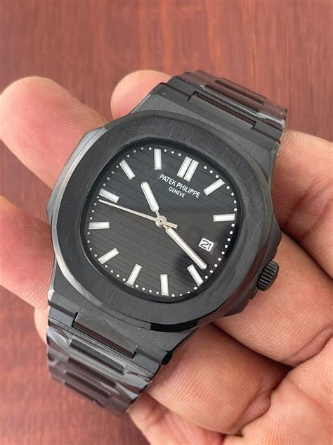 patek philippe nautilus ss black|Patek Philippe Nautilus original.